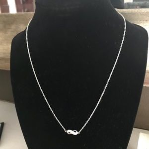 Dainty Sterling 16” Infinity Necklace
